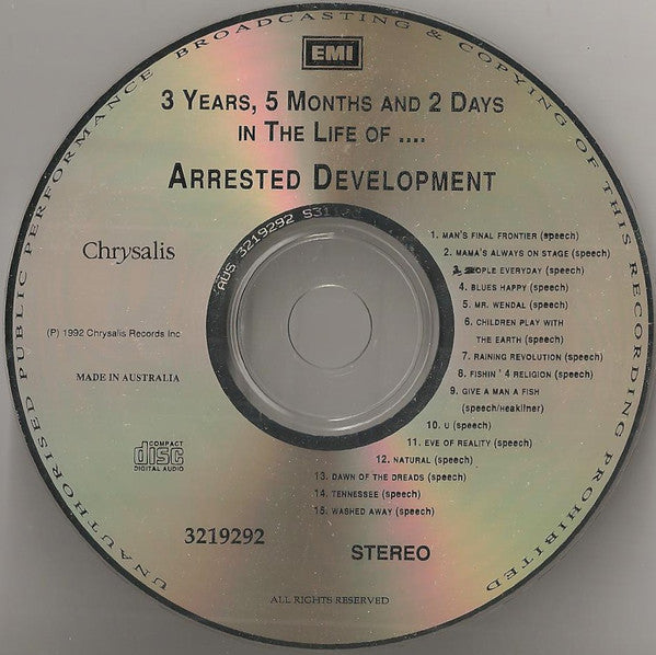 Arrested Development : 3 Years, 5 Months & 2 Days In The Life Of ... (CD, Album)
