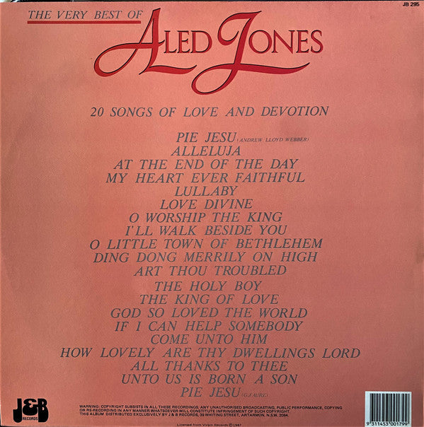 Aled Jones : The Very Best Of Aled Jones (LP)
