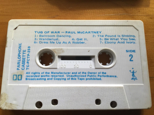 Paul McCartney : Tug Of War (Cass, Album, Dol)
