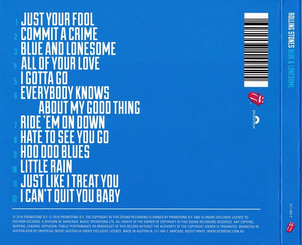 The Rolling Stones : Blue & Lonesome (CD, Album, Dig)