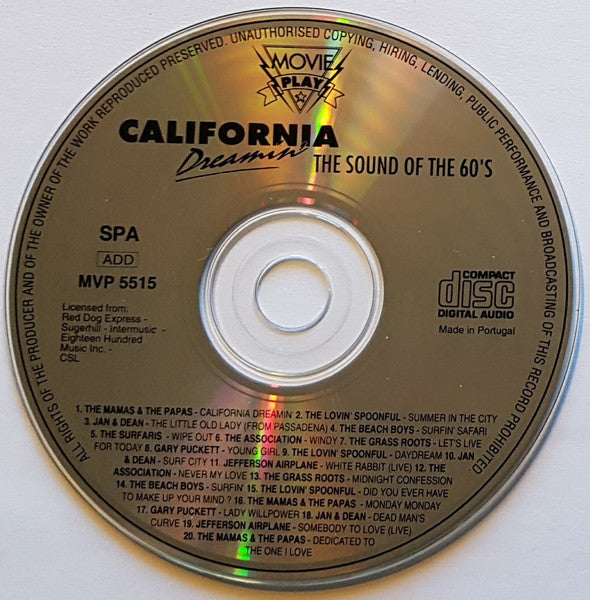 Various : California Dreamin' • The Sound Of The 60's (CD, Comp)