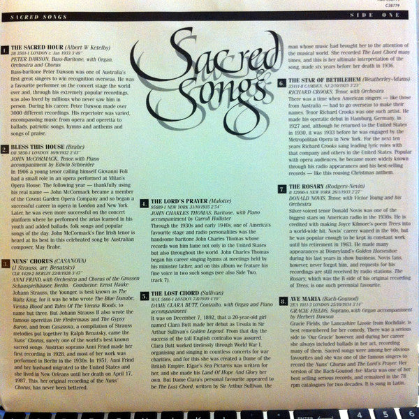 Various : Robert Parker's Sacred Songs (LP, Comp)