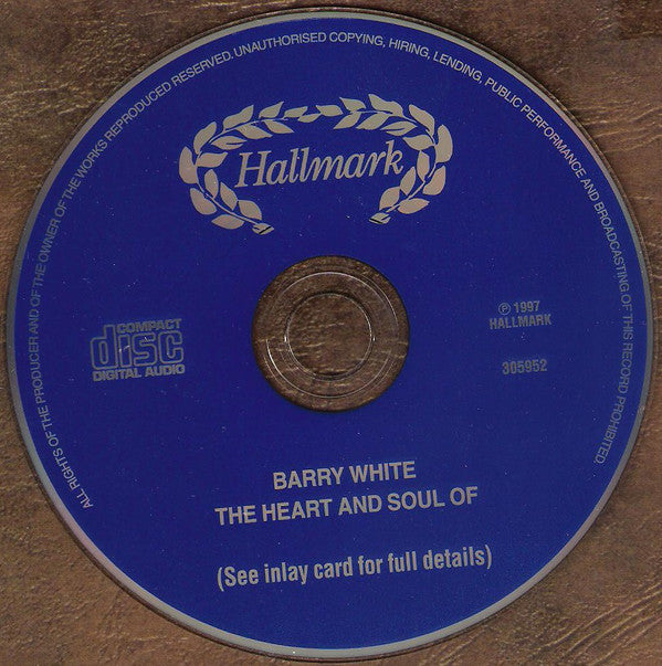 Barry White : The Heart & Soul Of (CD, Album)