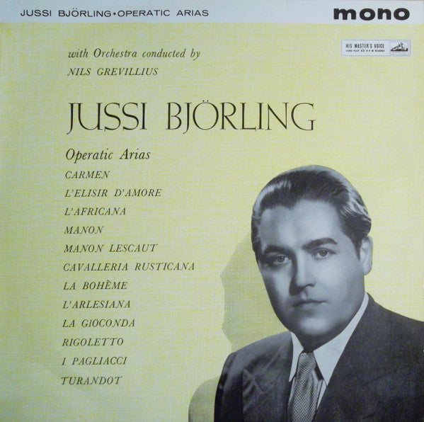 Jussi Björling : Operatic Arias (LP)