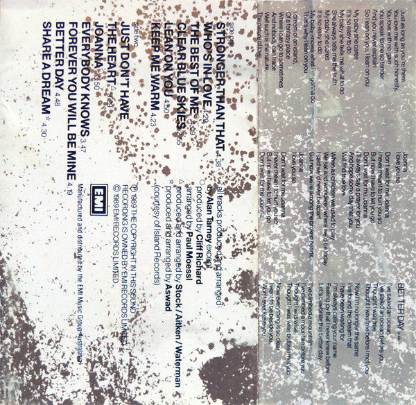 Cliff Richard : Stronger (Cass, Album, XDR)