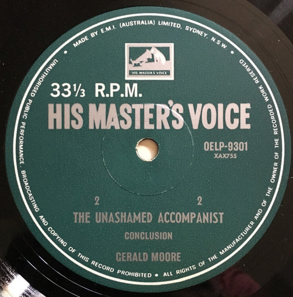 Gerald Moore : The Unashamed Accompanist (LP, Album, Mono)