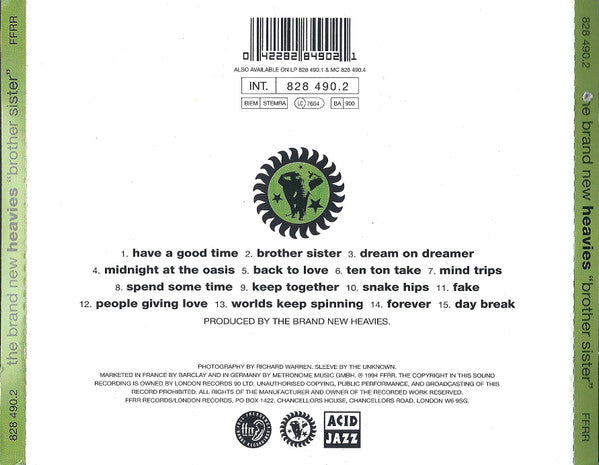 The Brand New Heavies : Brother Sister (CD, Album)