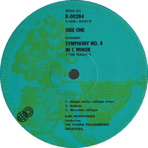 Schubert* / Vienna Philharmonic Orchestra* / Karl Munchinger* : Symphonies Nos. 4 And 5 (LP, Album, Club, RE, 5th)