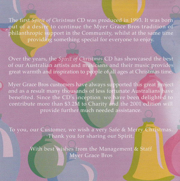 Various : The Spirit Of Christmas 2001 (CD, Comp)