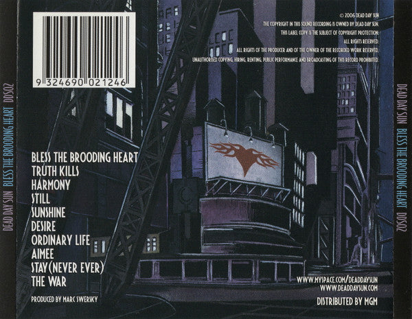 Dead Day Sun : Bless The Brooding Heart (CD, Album)