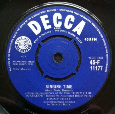 Tommy Steele : Little White Bull (7", Single, RP, 4-P)