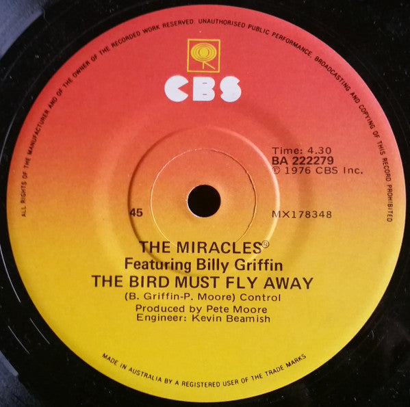 The Miracles Featuring Billy Griffin : Spy For Brotherhood (7", Single)