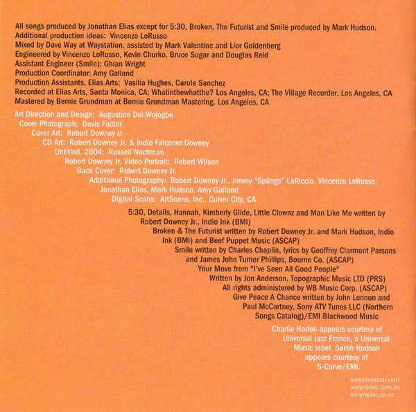 Robert Downey Jr. : The Futurist (CD, Album)