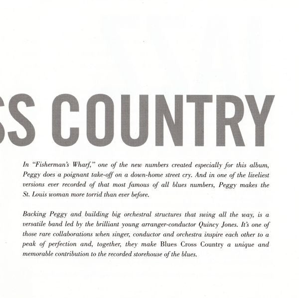 Peggy Lee : Blues Cross Country (CD, Album, RE)