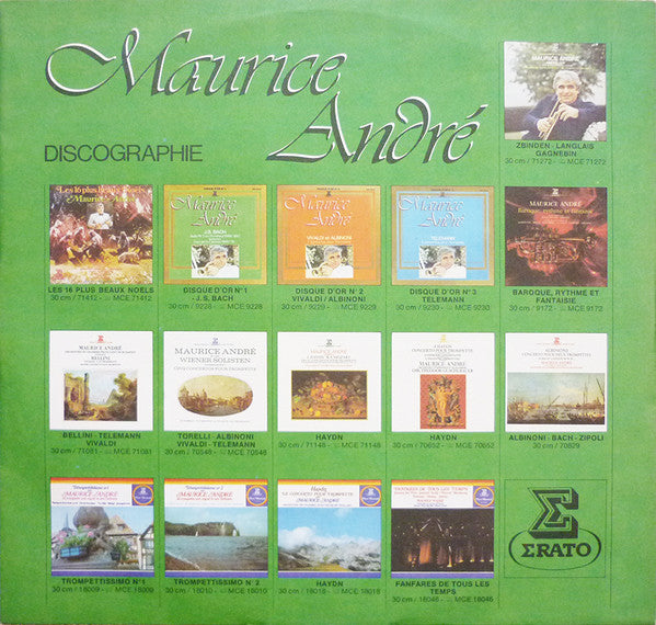 Maurice André, Johann Sebastian Bach : Suite No. 2 En Si Mineur  BWV 1067 (Badinerie) /  Duo De La Cantate BWV 78 ... (LP, Comp)