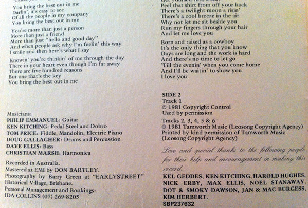 Jewel And Arthur Blanch : The Lady And The Cowboy (LP, Album)
