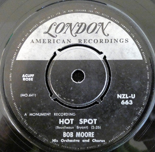 Bob Moore His Orchestra And Chorus* : Mexico (7", Single, pus)