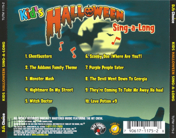 The Hit Crew : Kid's Halloween Sing-a-Long (CD, Album, RP)