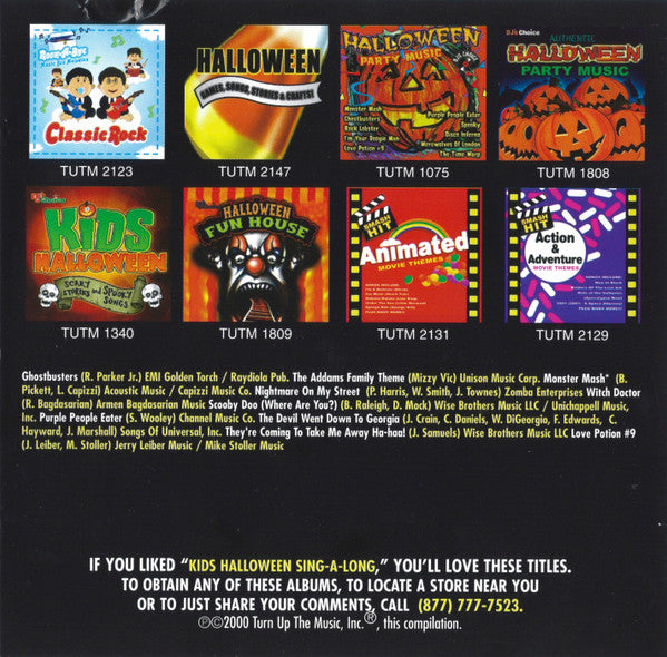 The Hit Crew : Kid's Halloween Sing-a-Long (CD, Album, RP)