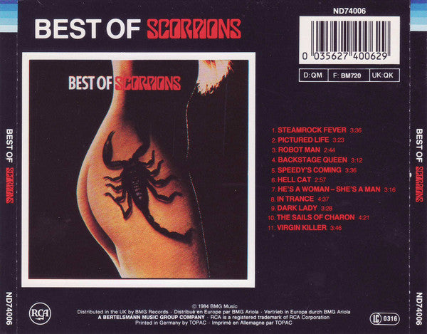 Scorpions : Best Of Scorpions (CD, Comp, RE)