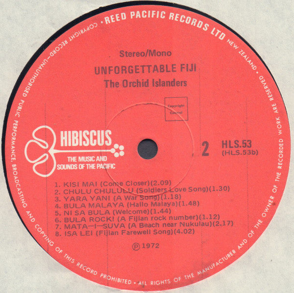 The Orchid Islanders : Unforgettable Fiji (LP)