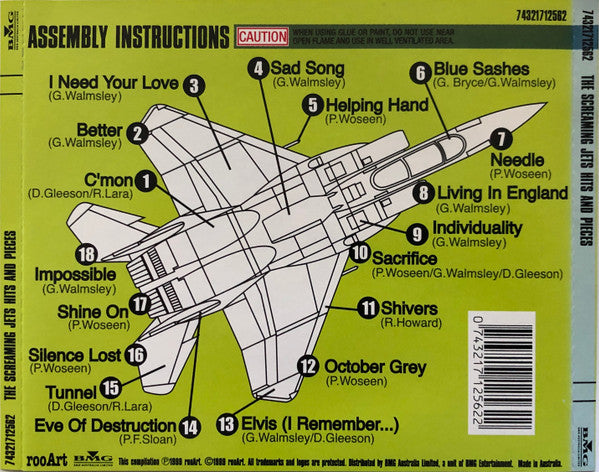 The Screaming Jets : Hits And Pieces (CD, Comp, RM)