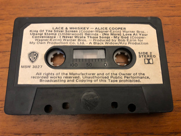 Alice Cooper (2) : Lace And Whiskey (Cass, Album)
