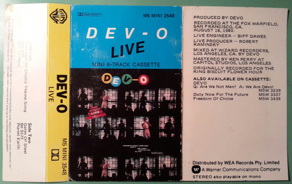 Devo : Dev-O Live (Cass, EP)