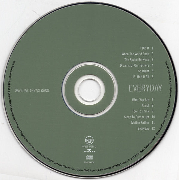 Dave Matthews Band : Everyday (CD, Album, JVC)