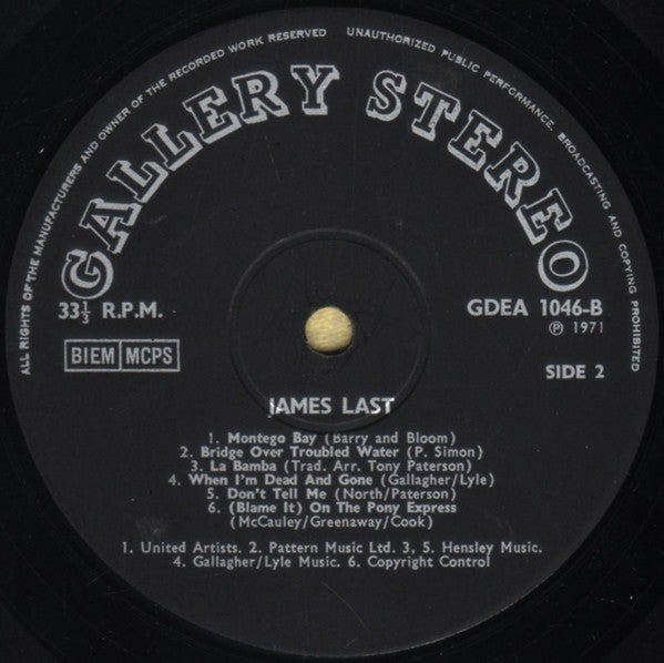 Tony Paterson Orchestra & Singers : A Salute To James Last (LP, Bla)