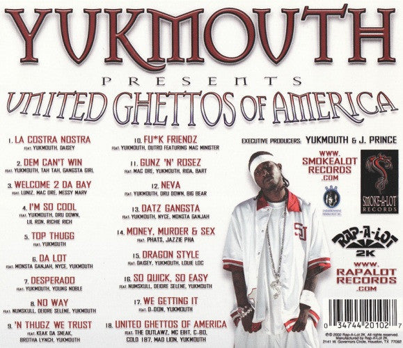 Yukmouth : United Ghettos Of America (CD, Album)