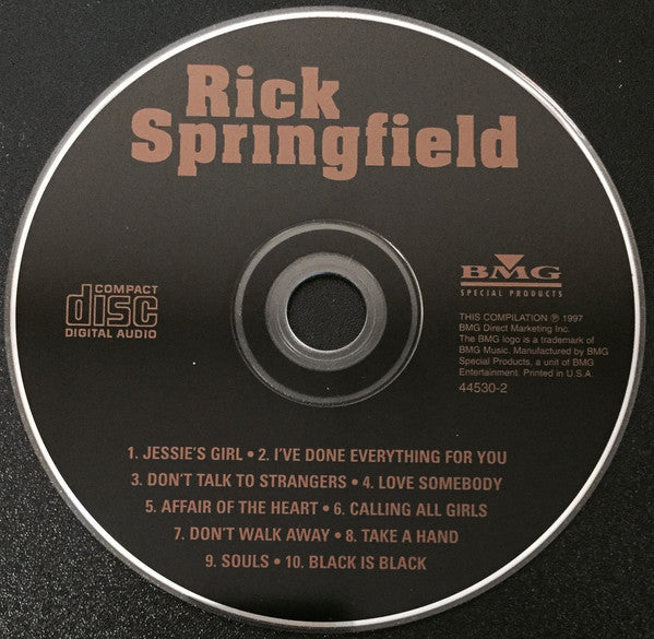 Rick Springfield : The Encore Collection (CD, Comp, RE)