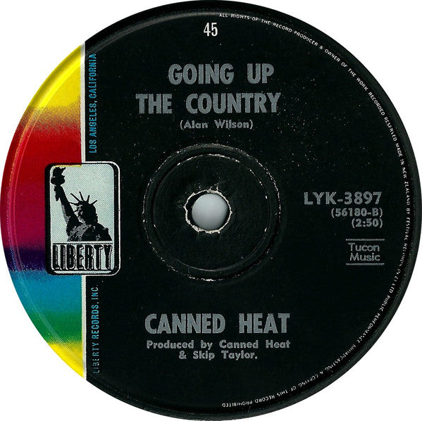 Canned Heat : Future Blues / Going Up The Country (7", Single)