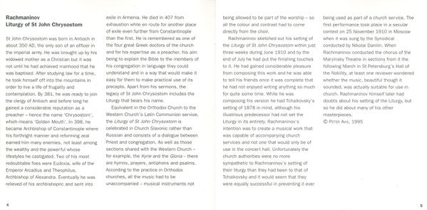 Bulgarian National Radio Chorus : Rachmaninov: Liturgy Of St. John Chrysostom (2xCD, Album)