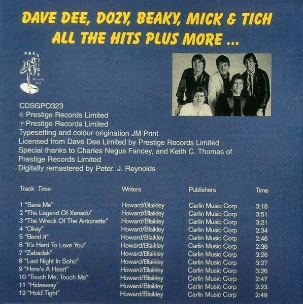 Dave Dee, Dozy, Beaky, Mick & Tich : All The Hits Plus More (CD, Album, Comp)