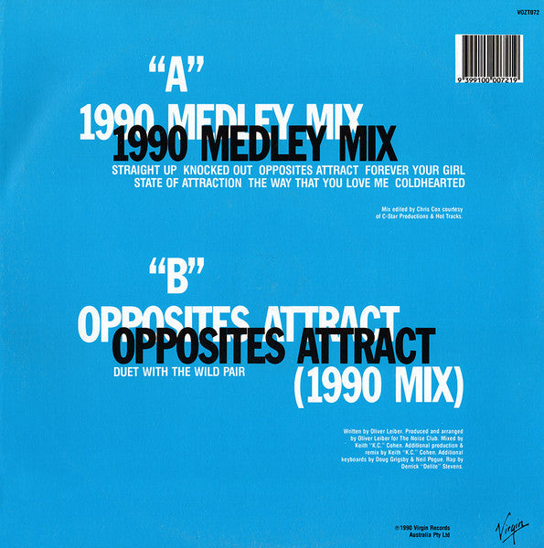Paula Abdul : 1990 Medley Mix (12")