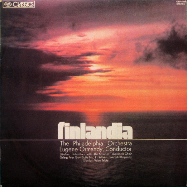 Jean Sibelius, Edvard Grieg, Hugo Alfvén, The Philadelphia Orchestra, Eugene Ormandy : Finlandia (LP)