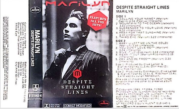 Marilyn : Despite Straight Lines (Cass, Album)