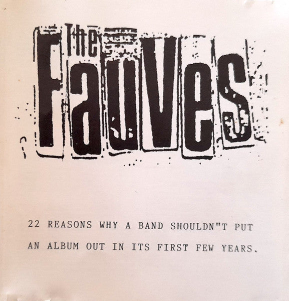 The Fauves : Drive Through Charisma (2xCD, Album)