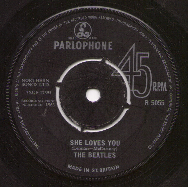 The Beatles : She Loves You (7", Single)
