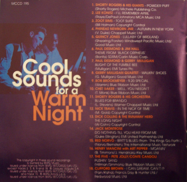 Various : Cool Sounds For A Warm Night (CD, Comp)