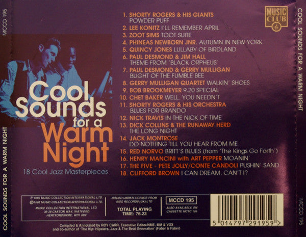Various : Cool Sounds For A Warm Night (CD, Comp)