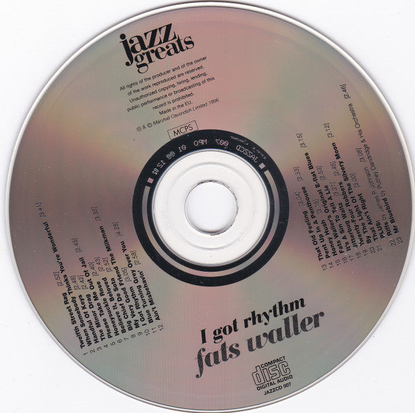 Fats Waller : I Got Rhythm (CD, Comp, Mono)