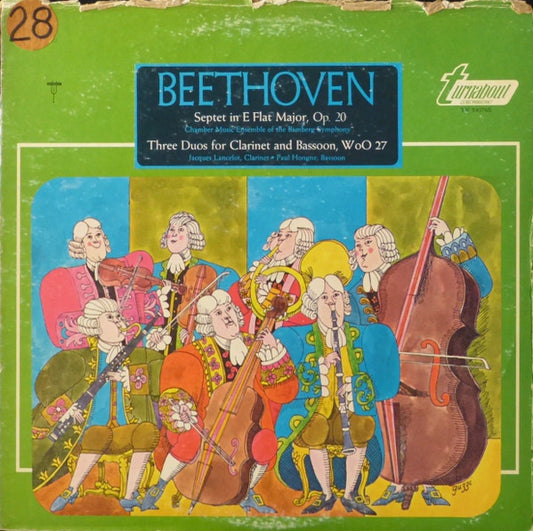 Ludwig Van Beethoven : Septet In E Flat Major, Op. 20 / Three Duos For Clarinet And Bassoon, WoO 27 (LP)