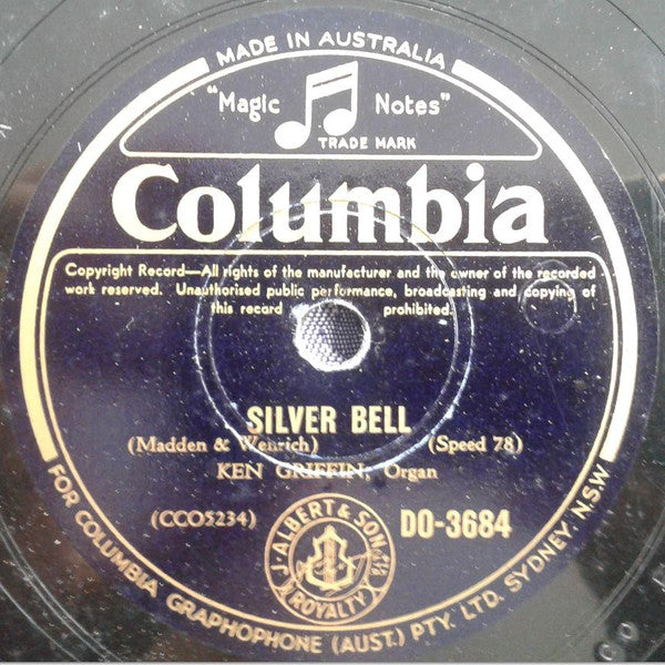 Ken Griffin (2) : Silver Bell / Waltz Of The Roses (Shellac, 10")