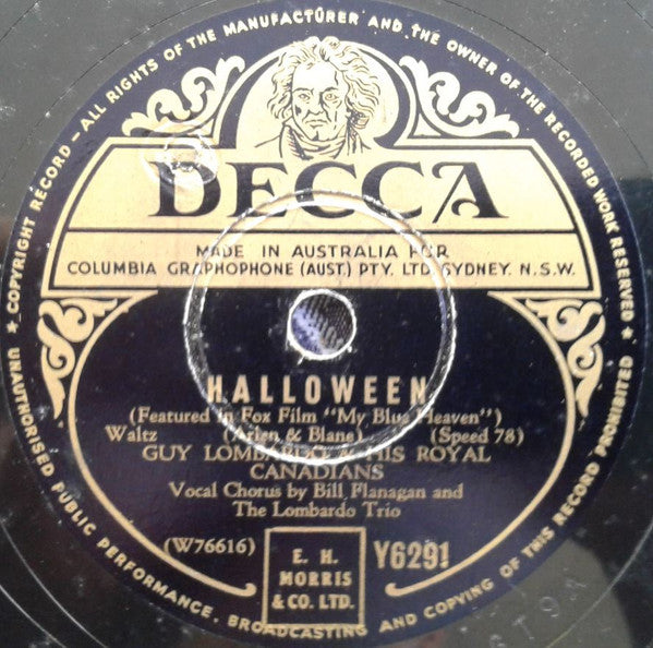 Guy Lombardo And His Royal Canadians : Halloween / The Petite Waltz (Shellac, 10")
