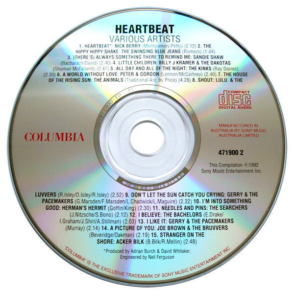 Various : Heartbeat & Heartbeat 2 (Music From The ABC TV Series) (CD, Comp + CD, Comp + Box, Comp, RE, RM)