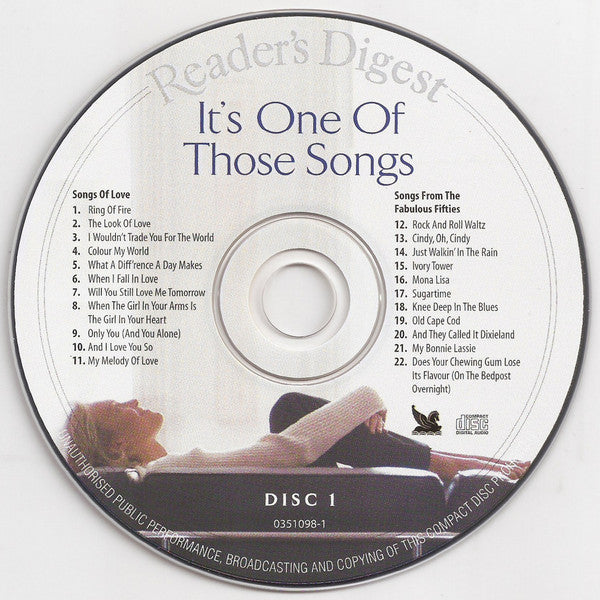 Various : It's One Of Those Songs (4xCD, Album, Comp)