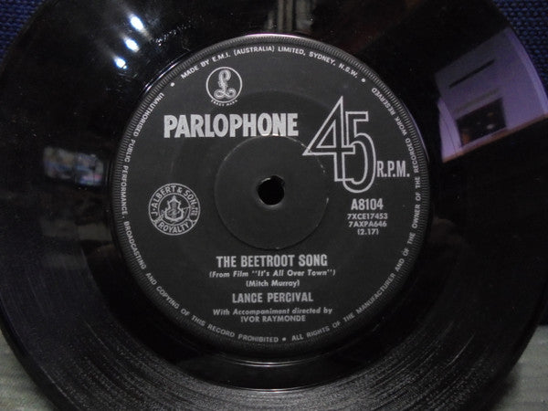 Lance Percival : The Beetroot Song / Dancing In The Streets Tonight (7", Single)