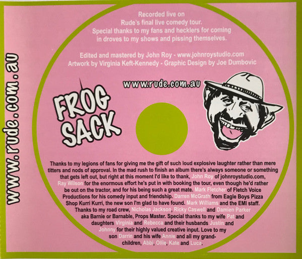 Rodney Rude : Frog Sack (CD, Album)